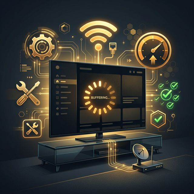 Security lock and VPN shield overlaying internet router
